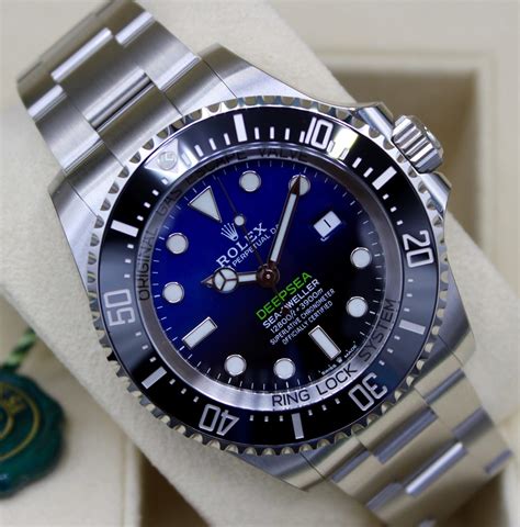 rolex deepsea blue for sale|rolex deepsea retail price.